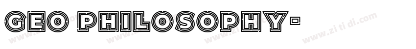 Geo Philosophy字体转换